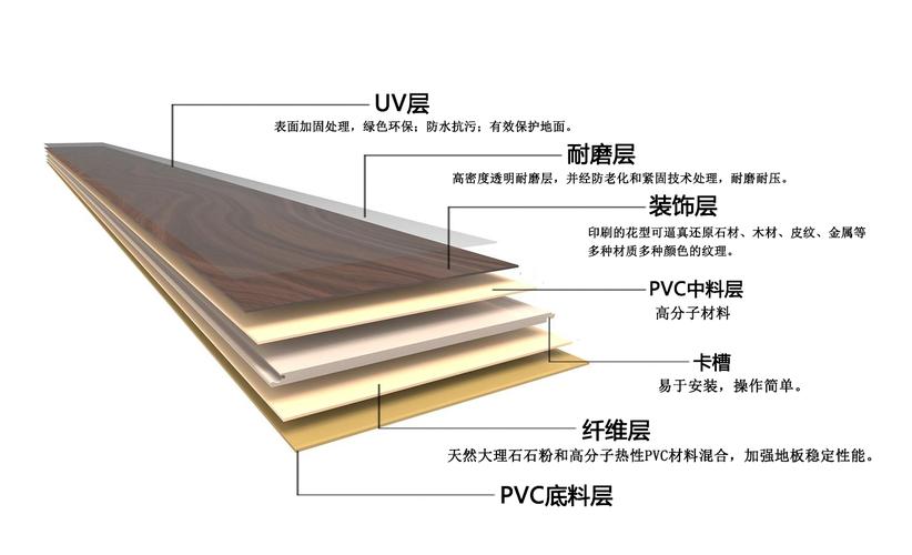 石塑地板产品结构图